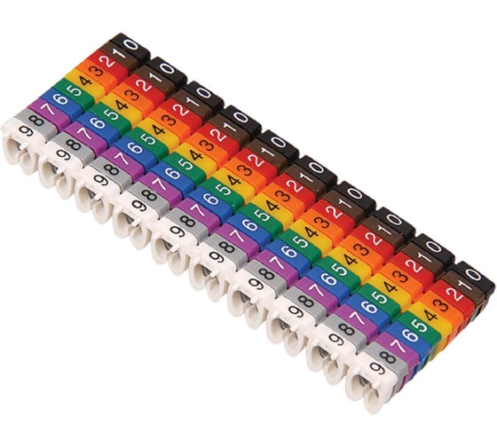 Маркер IEK МКН комплект цифр 0-9 1.5мм 150шт UMK01-02-09 7442033