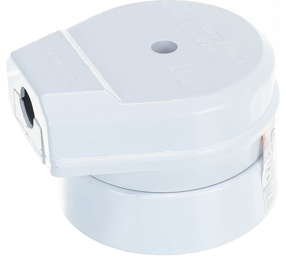 Разъем UNIVersal РШ-ВШ пластик ABS 32А 250В о/у, белый 1235