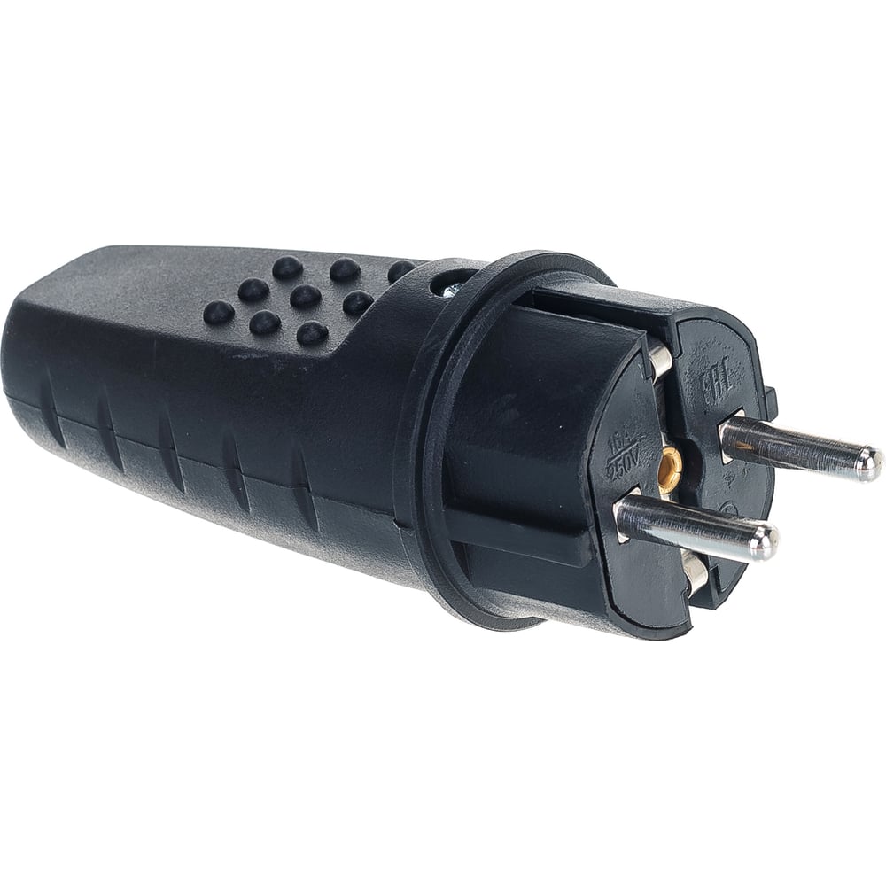 Прямая однофазная вилка, каучук UNIVersal 602227 - выгодная цена ...