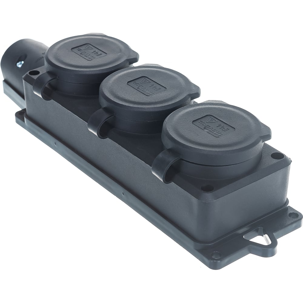 Однофазная3-хместнаяколодкасзаглушками,каучукUNIVersal1323