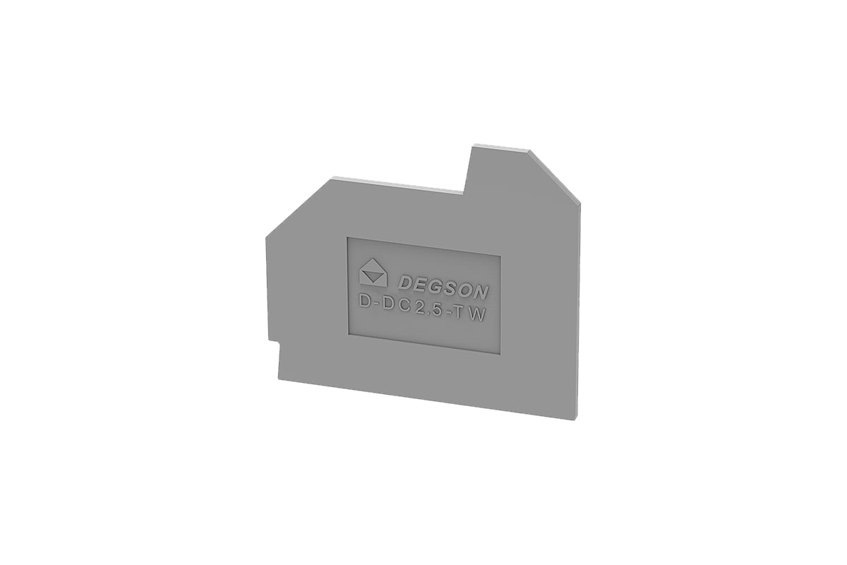Концевая пластина для DC2.5-TW Degson серая 100 шт D-DC2.5-TW-01P-11 ...