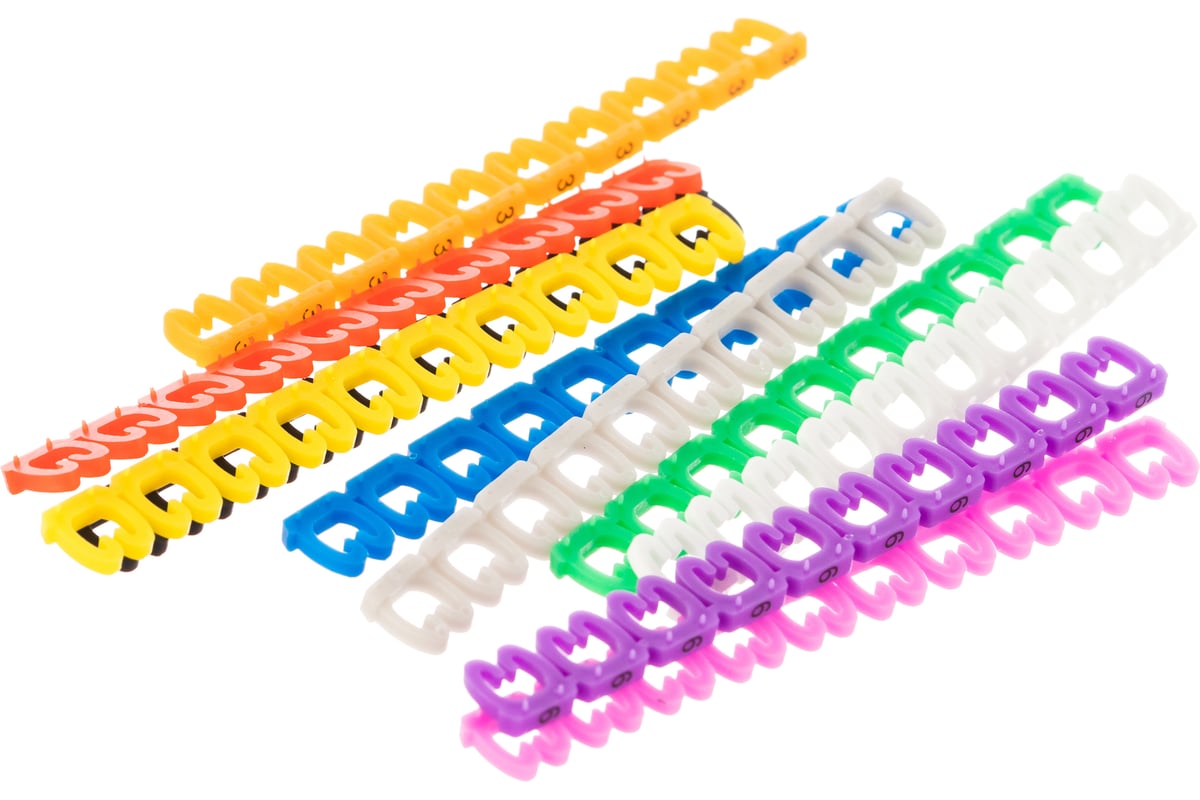 Кабельный маркер REXANT 0-9 комплект в блистере (4 - 6 мм) 12-6062 ...