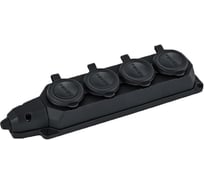 Колодка удлинителя TOKOV ELECTRIC 4-м 16а с заземл. каучук TKE-C05-KK4-Z