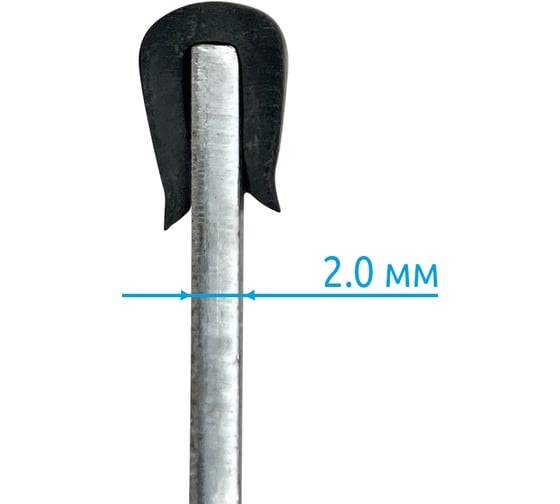 Защитный профиль для кромок Vell BkU-020 чёрный на кромку 2 мм (рулон 50 м) 1346099