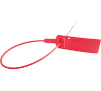 Пластиковая номерная пломба ООО Комус одноразовая, Универсал 270 мм, красные, 100шт/уп 1535431