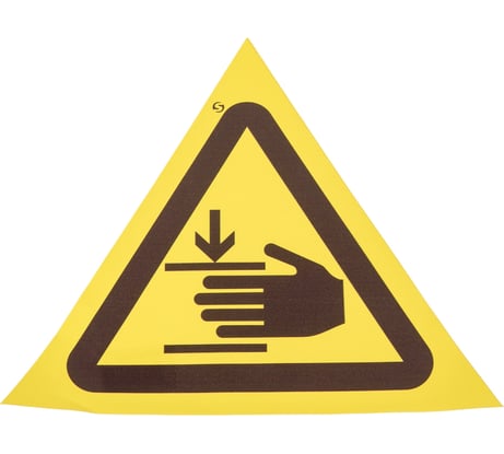 Знак "осторожно. возможно травмирование рук" Стандарт Знак w27, 200 мм, пленка пп 00-00031333