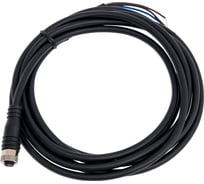 Соединитель кабельный, Розетка, Прямой с кабелем, Пластик 3-PINIP67, кабель 2 м, 60 AC/DC NO/NC ТЕКО CS S48L-1-2 07-00037182