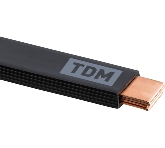 Медная гибкая изолированная шина TDM ELECTRIC ШМГ 4х(20x1), 2м, SQ0841-0013