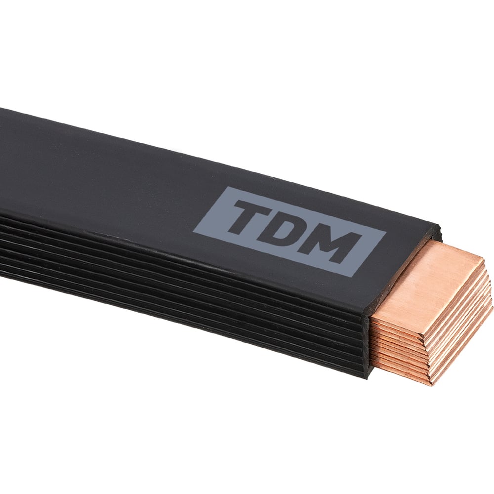 Медная гибкая изолированная шина TDM ШМГ 10х(63x1), 2м, SQ0841-0018 ...