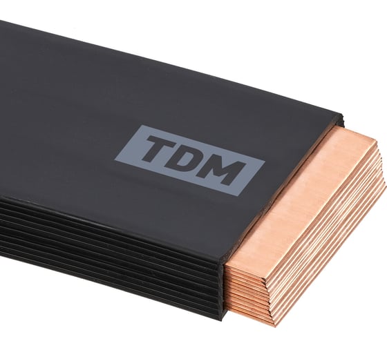 Медная гибкая изолированная шина TDM ELECTRIC ШМГ 12х(120x1), 2м, SQ0841-0022 1