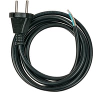 Сетевой шнур/кабель Alfa 1,8 м с вилкой пвс 2x0.75 гост черный ED0002b