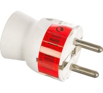 Вилка Legrand 2К+3 серия Элиум 16 А пластик прямой ввод белый 050187