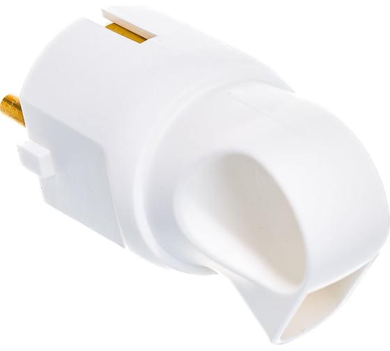 Вилка Legrand 2К+3 серия Элиум 16 А с кольцом пластик винтовой зажим белый 050190