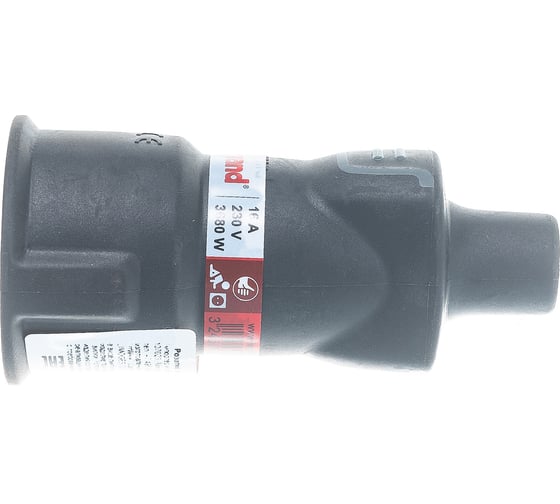 Розетка Legrand 2К+3 серия Элиум 16 А резина винтовой зажим чёрный 050197