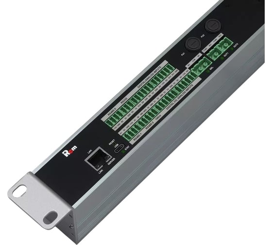 Контроллер Rem COM+2NO х 2, вход Schuko, шнур 1,8 м, 45x220x60 мм ВхШхГ, 220 В, 19", алюминий, модель R-MC4 R-MC4-220-1.8