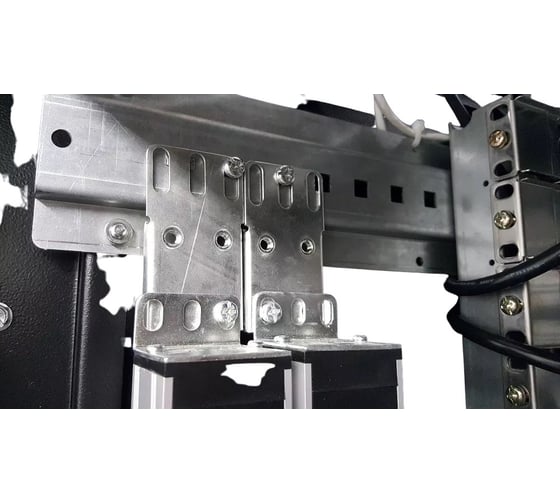 Блок силовых розеток Rem -32, вертикальный, неуправляемый, Shuko х 20, IEC 60320 С19x12, вход колодка, 19", 1863мм 32А, автомат + амперметр, алюминий, 2 контура, без шнура R-32-2x(10S-6C19-A-Am)-1820-K