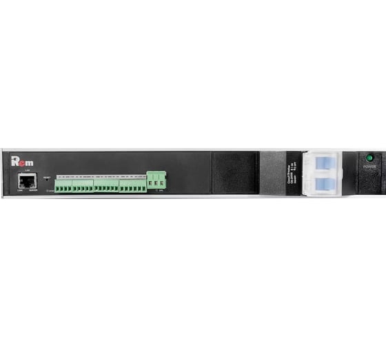 Блок силовых розеток Rem, IEC 60320 С13, IEC 60320 С19x10, Shuko х 4, вход колодка, 1463x45x60 мм (ВхШхГ), 32А, автомат, алюминий, с мониторингом R-MC1-32-2x2S-2x3C13-2x2C19-A-1420-K