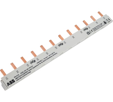 Шинная разводка ABB PS3/12 Comp(PIN) 3-фазная, 2CDL231001R1012
