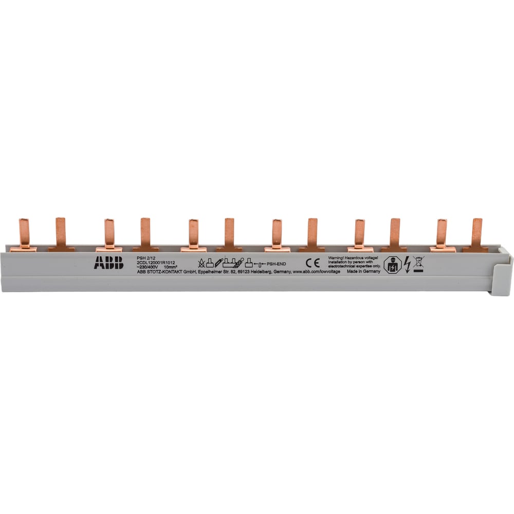 Шина ABB PSH2/12 2-фазная, h 12 модулей 2CDL120001R1012 - выгодная цена ...