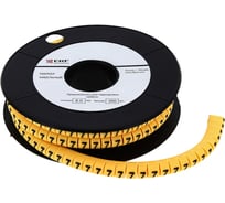 Кабельный маркер EKF 6.0кв.мм 2, 500ед, ЕС-3, 350 шт plc-KM-6-2