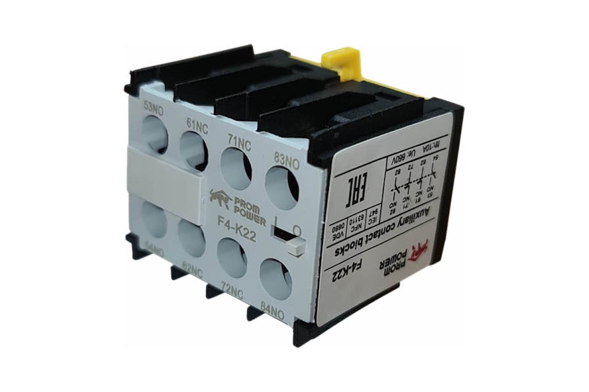 Блок вспомогательных контактов для миниконтактора серии jlc1-k ...