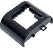 Установочный суппорт для модульных механизмов Рувинил 45x45x9 мм для РКК 74x55 черный уп 6 шт СПР-74х55-Ч