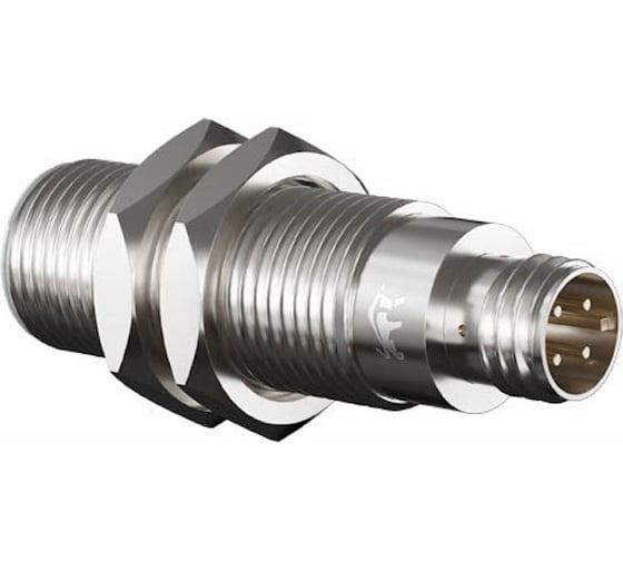 Индуктивный датчик Prompower kj118-d08pa-ds1248-ly, латунь, заподлицо, м18, 8 мм, pnp-но, разъем m12 KJ118D08PADS1248LY