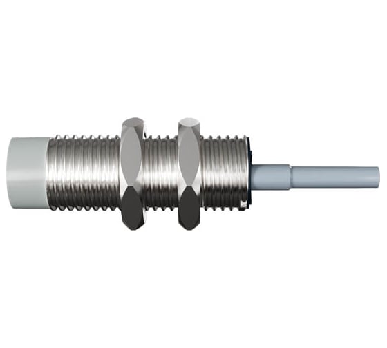 Индуктивный датчик Prompower kt118-d16na-d355-ly, латунь, незаподлицо, м18, 16 мм, npn-но, кабель 2 метра KT118D16NAD355LY