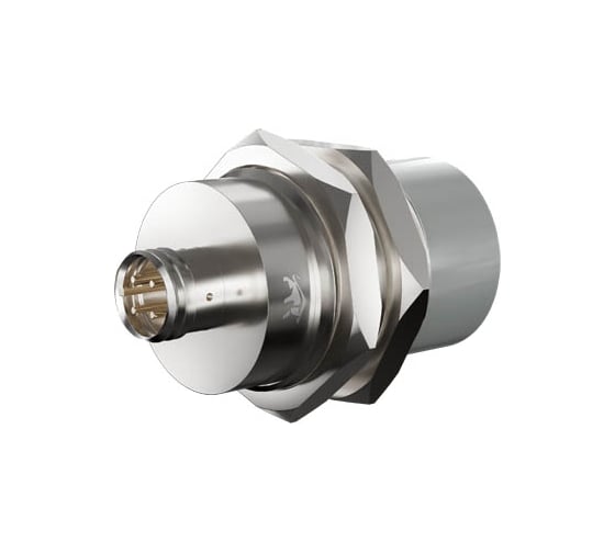Индуктивный датчик Prompower kt130-d25pa-ds1253-ly, латунь, незаподлицо, м30, 25 мм, pnp-но, разъем м12 KT130D25PADS1253LY