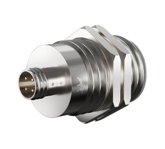 Индуктивный датчик Prompower kj130-d16pa-ds1248-ly, латунь, заподлицо, м30, 16 мм, pnp-но, разъем m12 KJ130D16PADS1248LY