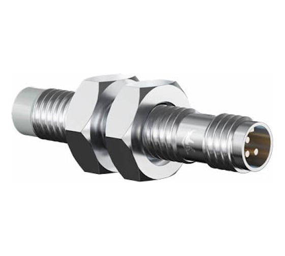 Индуктивный датчик Prompower kt208-d04pa-ds845-ly, нерж. сталь, незаподлицо, м8, 4 мм, pnp-но, разъем м8 KT208D04PADS845LY 1