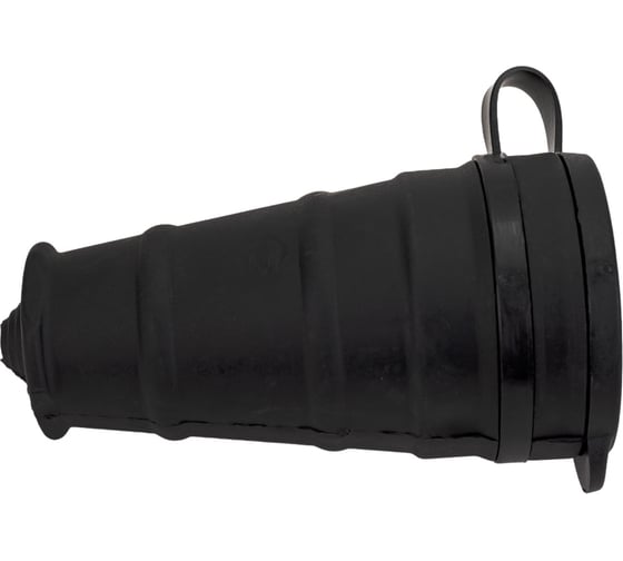 Розетка MasterProf кабельная с заземляющим контактом, каучук, 16a, ip44, 250v ЭТ.130007