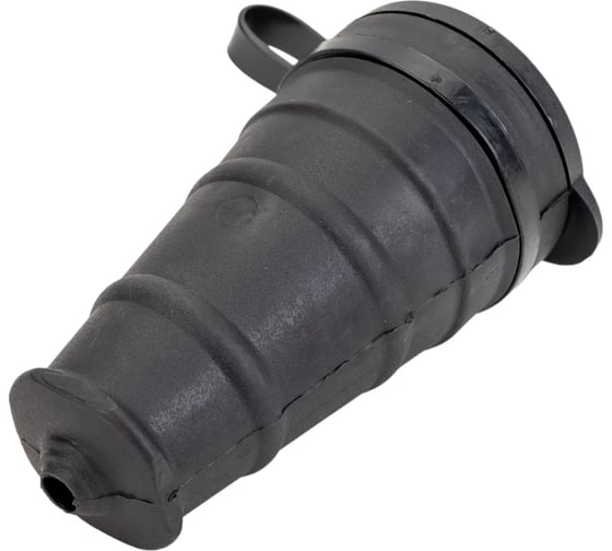 Розетка MasterProf кабельная с заземляющим контактом, каучук, 16a, ip44, 250v ЭТ.130007