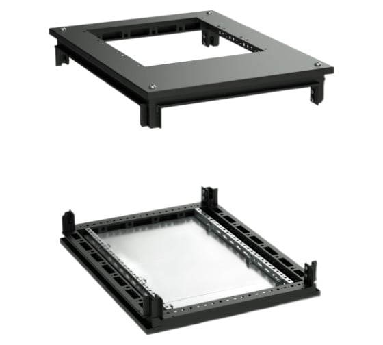 Крыша с фланцем и основание для напольных 19" it-корпусов дкс серии cqe DKC 600x600, ral9005 R5KTB66FITB