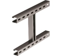 H-образное крепление к вертикальной двутавровой балке DKC 400 мм, горячеоцинкованное BMH4040HDZ