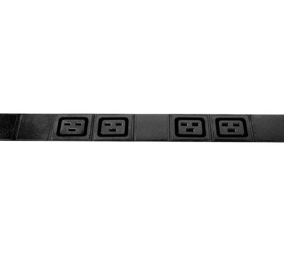 Блок силовых розеток Rem -16, вертикальный, неуправляемый, IEC 60320 С13x36, IEC 60320 С19x6, вход IEC 320 C20, 1463мм, однофазный 16А, выключатель, алюминий, без шнура R-16-36C13-6C19-V-1420