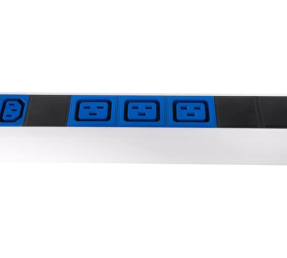 Блок силовых розеток Rem -32, вертикальный, неуправляемый, IEC 60320 С13x36, IEC 60320 С19x6, вход IEC 309, шнур 3 м, 1863мм, однофазный 32А, автомат + индикатор, алюминий R-32-36C13-6C19-A-I-1820-3-2P