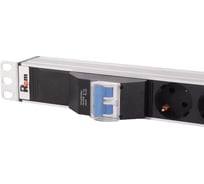 Блок силовых розеток Rem -32, вертикальный, неуправляемый, IEC 60320 С13x20, IEC 60320 С19x10, вход колодка, 1 463мм 32А, автомат + индикатор, алюминий, IP20 R-32-20C13-10C19-A-I-1420-K