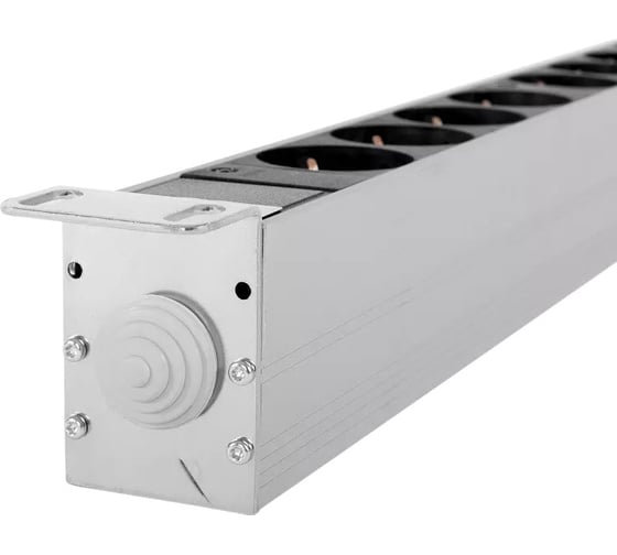 Блок силовых розеток Rem -32, вертикальный, неуправляемый, IEC 60320 С13x20, IEC 60320 С19x10, вход колодка, 1 463мм 32А, автомат + индикатор, алюминий, IP20 R-32-20C13-10C19-A-I-1420-K