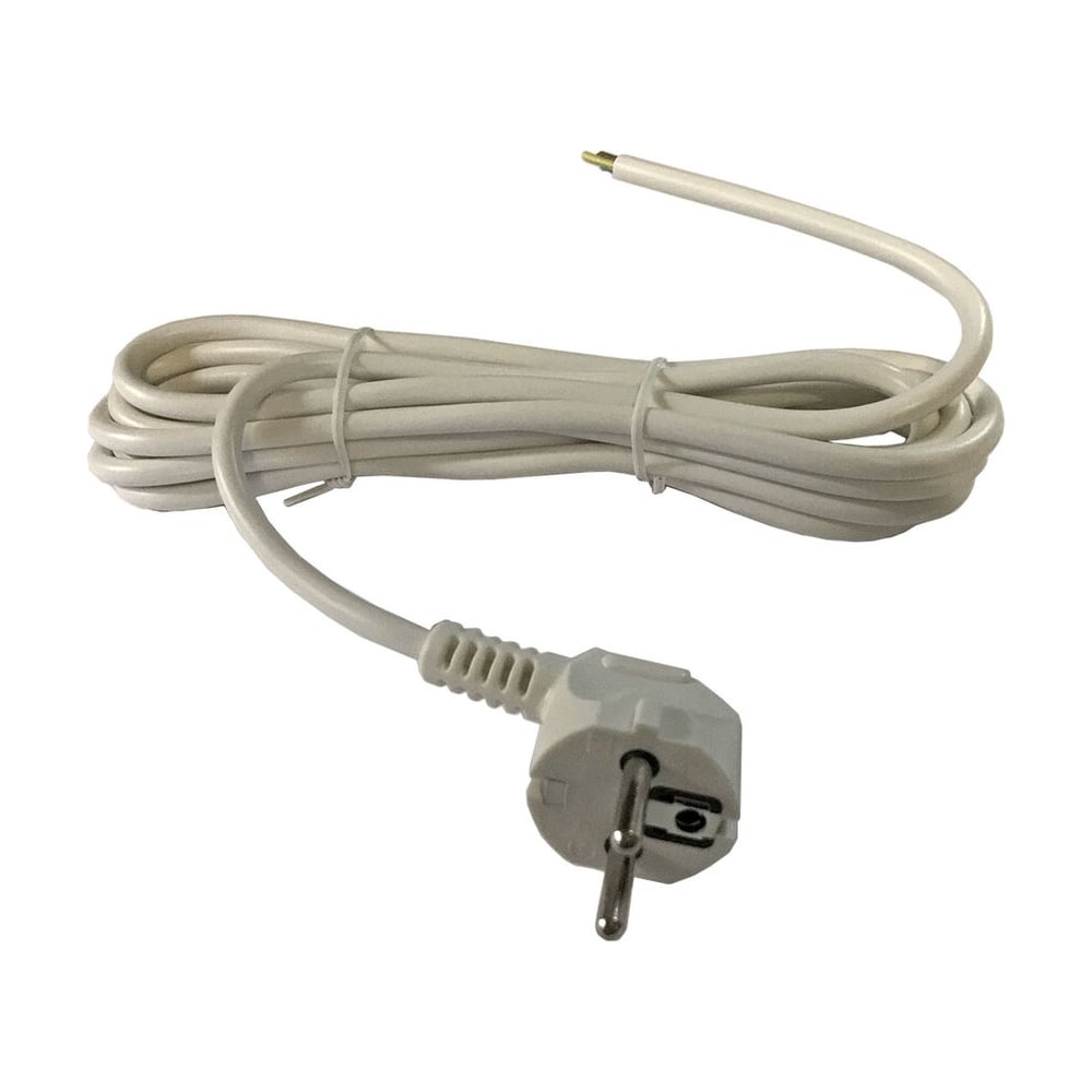 Сетевой шнур RUCELF ПВС-ВП 3х0,75 S22 белый 3 м 00-00003057 - выгодная ...