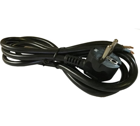 Сетевой шнур RUCELF ПВС-ВП 3х1,0 S22 черный 1,8 м 00-00003060