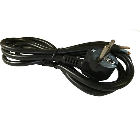 Сетевой шнур RUCELF ПВС-ВП 3х1,5 S22 черный 1,8 м 00-00003058