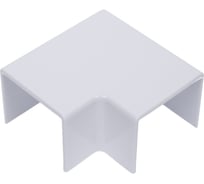 Поворот на 90 градусов для РКК Рувинил 30x25 белый уп 20 шт ПВР-30х25