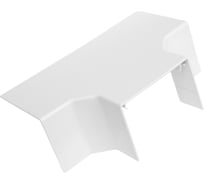 Накладной тройник 90 градусов для РКК 80x60 Рувинил белый уп 4 шт ТРН-80х60