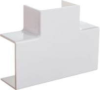 Накладной тройник 90 градусов для РКК 40x40 Рувинил белый уп 10 шт ТРН-40х40