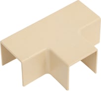Накладной тройник 90 градусов для РКК 16x16 Рувинил бежевый уп 20 шт ТРН-16х16-27М