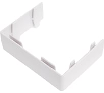 Соединительный переходник для РКК 80x60 Рувинил белый уп 4 шт ПРС-80х60