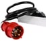 Блок силовых розеток Rem -3x32, вертикальный, неуправляемый, IEC 60320 С13x24, IEC 60320 С19x6, вход IEC 320 309 3PN, шнур 3 м, 1463мм, трехфазный 32А, автомат + индикатор, алюминий, 6 автоматов 2P R-3x32-24C13-6C19-A-I-1420-3-3PN 5