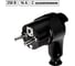 Угловая вилка TDM ELECTRIC c/з черная с кнопкой извлечения из сети 16а 250в SQ1806-0399 3