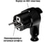 Угловая вилка TDM ELECTRIC c/з черная с кнопкой извлечения из сети 16а 250в SQ1806-0399 5